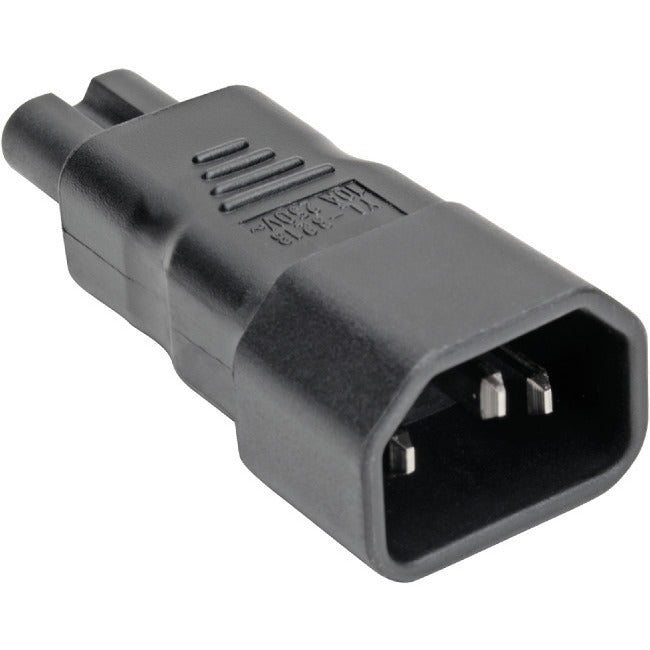 Eaton Tripp Lite Series IEC C14 to IEC C7 Power Cord Adapter - 7A, 125V, Black - P016-000