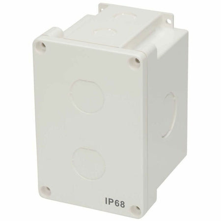 Eaton Tripp Lite Series Waterproof Electrical Junction Box - Surface Mount, Industrial, Single Gang, IP68, TAA, 2 Cutouts - N206-SB01-IND