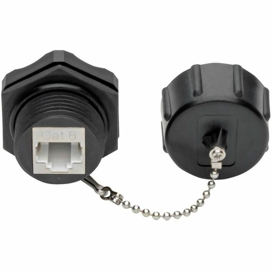 Eaton Tripp Lite Series Keystone Jack Cat6/Cat5e, RJ45, Shielded, Dust Cap, Industrial - 110 Punch Down, IP68, TAA - N206-KJ01-IND