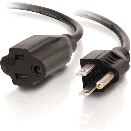 C2G 4ft 16 AWG Outlet Saver Power Extension Cord (NEMA 5-15P to NEMA 5-15R) - 29930