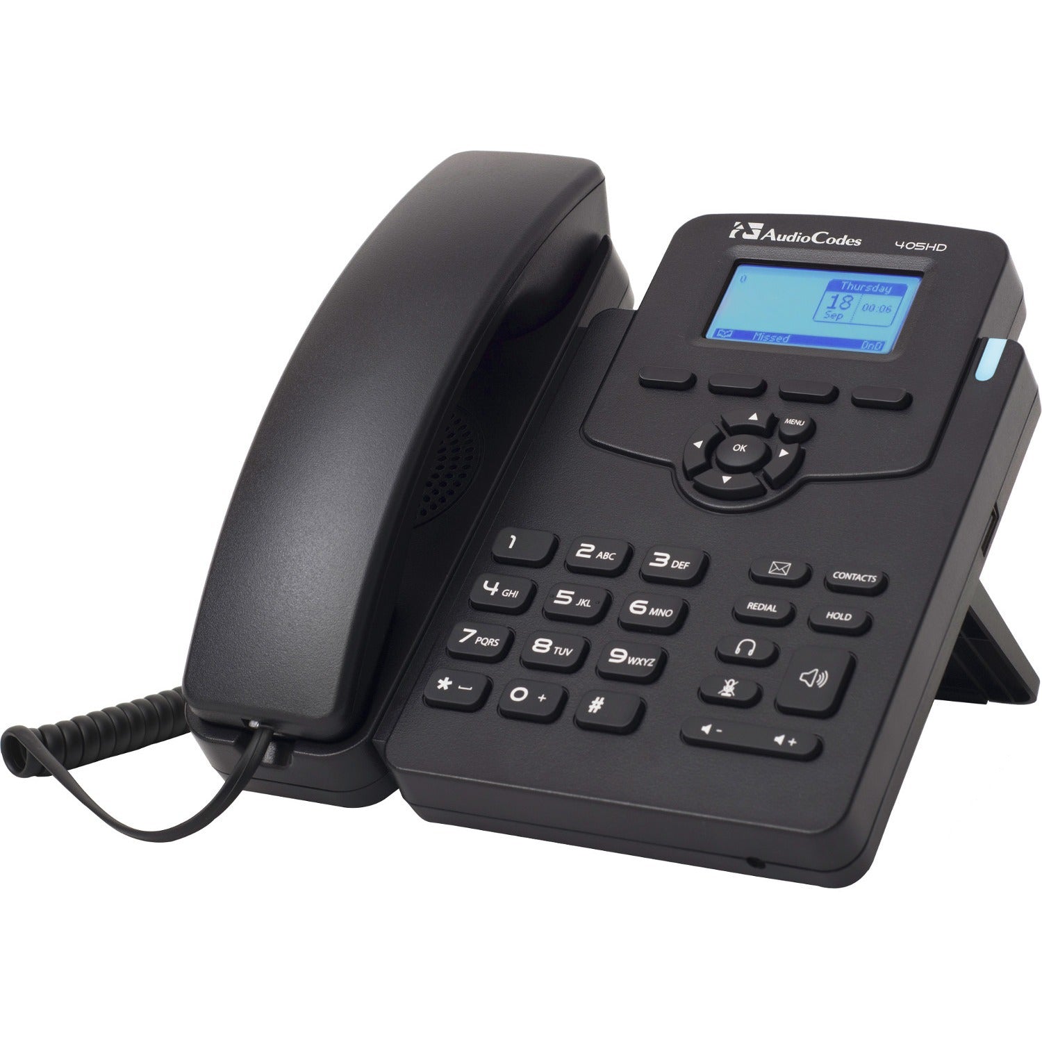 AudioCodes 405HD IP Phone - Corded - Corded - Black - UC405HDEG
