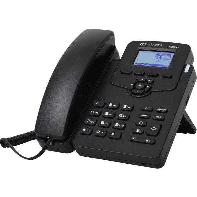 AudioCodes 405HD IP Phone - Corded - Corded - Black - UC405HDEPSG