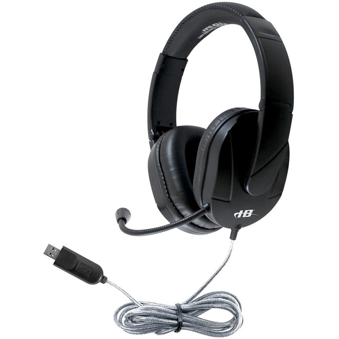 Hamilton Buhl MACH-2 Deluxe-Sized Multimedia Headset With Steel-Reinforced Gooseneck Mic - M2USB