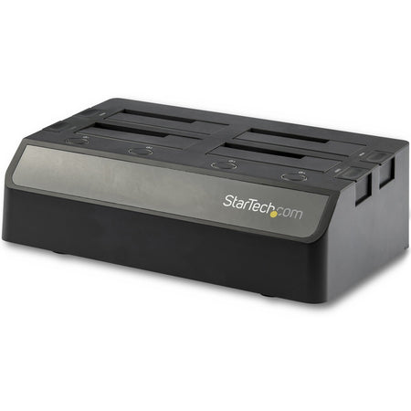 StarTech.com 4-Bay USB to SATA Hard Drive Docking Station, USB 10Gbps, External 2.5/3.5" SSD/HDD Dock, SATA III, Hot-Swap, Top-Loading - SDOCK4U313
