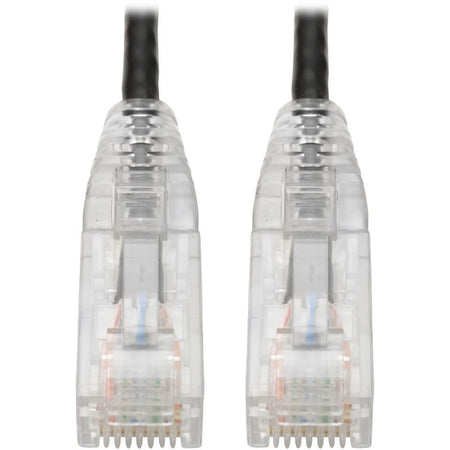 Tripp Lite by Eaton Cat6 Gigabit Snagless Slim UTP Ethernet Cable (RJ45 M/M) PoE Black 1 ft. (0.31 m) - N201-S01-BK