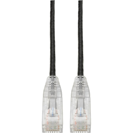 Tripp Lite by Eaton Cat6 Gigabit Snagless Slim UTP Ethernet Cable (RJ45 M/M) PoE Black 7 ft. (2.13 m) - N201-S07-BK