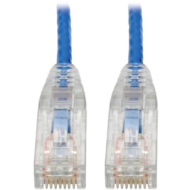 Tripp Lite by Eaton Cat6 Gigabit Snagless Slim UTP Ethernet Cable (RJ45 M/M) PoE Blue 7 ft. (2.13 m) - N201-S07-BL
