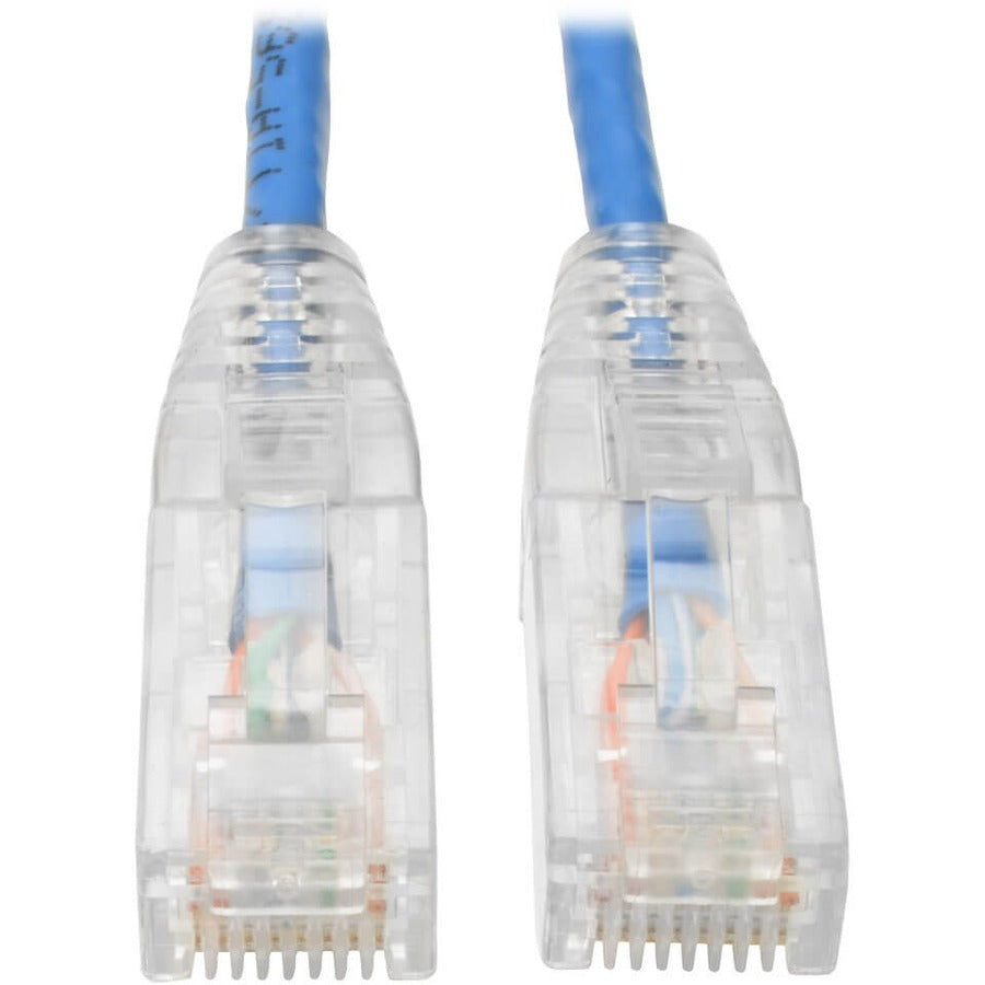 Tripp Lite by Eaton Cat6 Gigabit Snagless Slim UTP Ethernet Cable (RJ45 M/M) PoE Blue 10 ft. (3.05 m) - N201-S10-BL