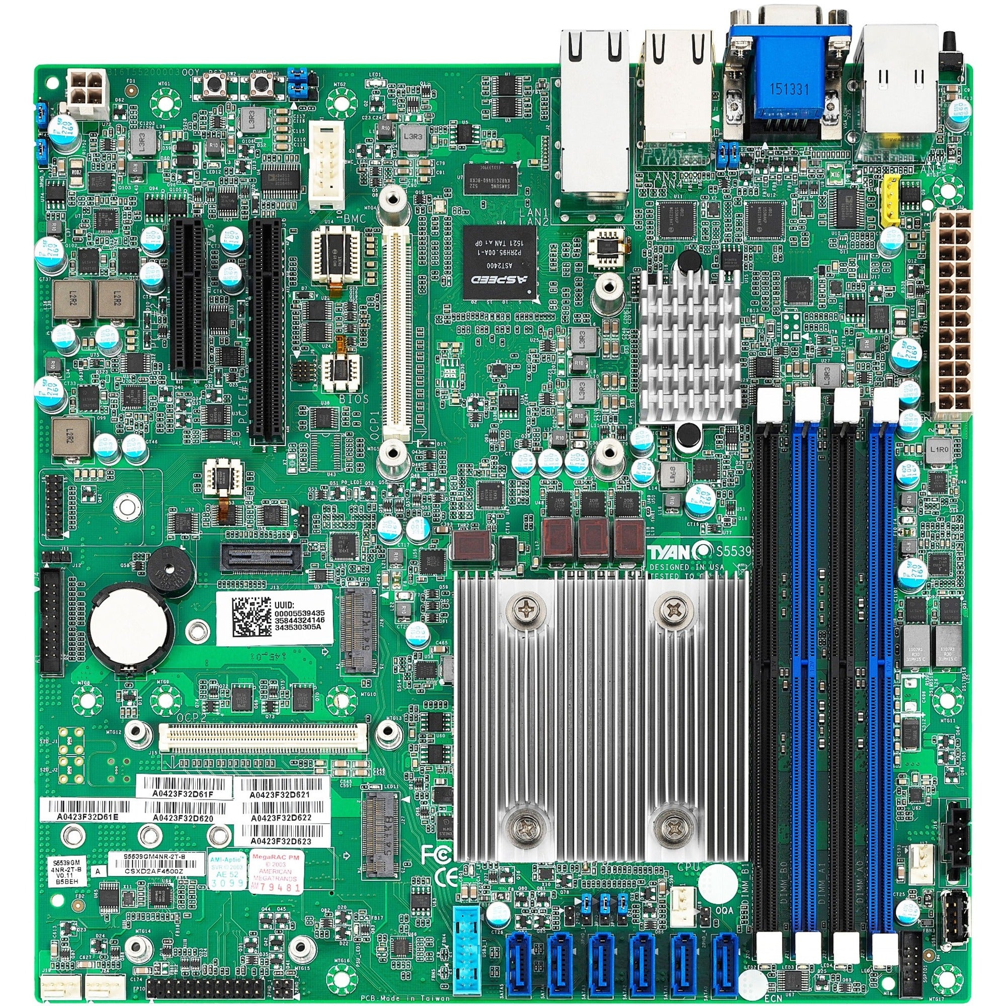 Tyan S5539 Server Motherboard - Intel Chipset - Micro ATX - S5539GM2NR-D21