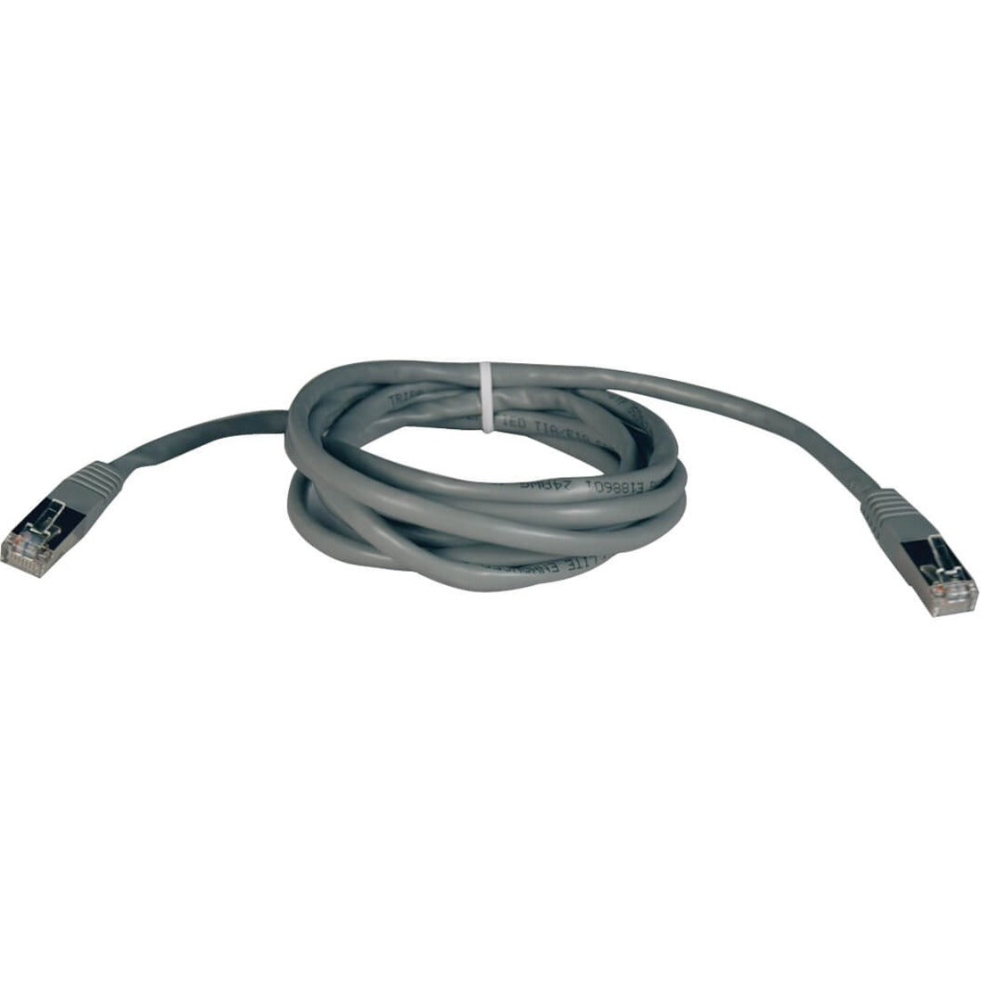 Eaton Tripp Lite Series Cat5e 350 MHz Molded Shielded (STP) Ethernet Cable (RJ45 M/M), PoE, Gray, 25 ft. (7.62 m) - N105-025-GY