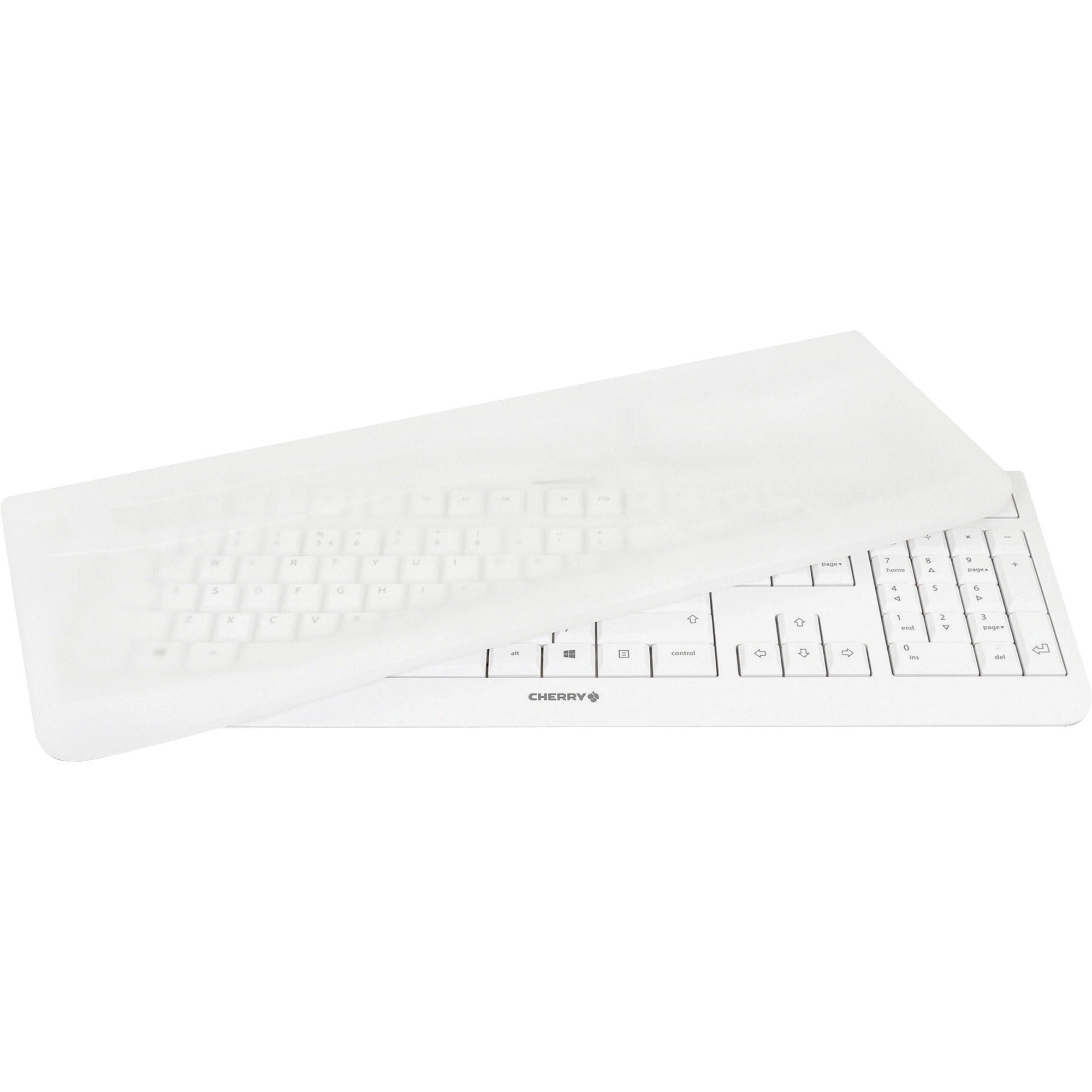 CHERRY WHITE EZCLEAN Wired Covered Cleanable Keyboard - EZN-0800EU-0