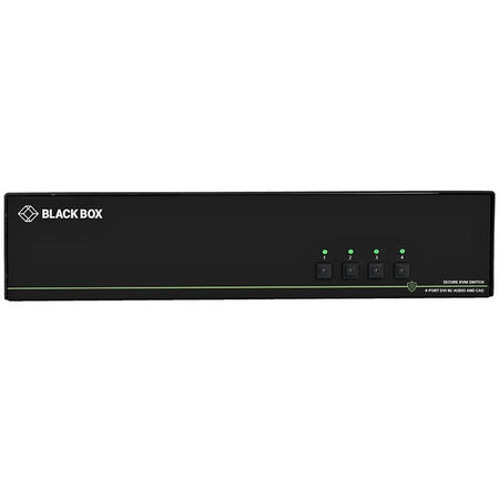 Black Box Secure KVM Switch, DVI-I, 4-Port, CAC NIAP 3.0 (Quad Head) - SS4P-QH-DVI-UCAC