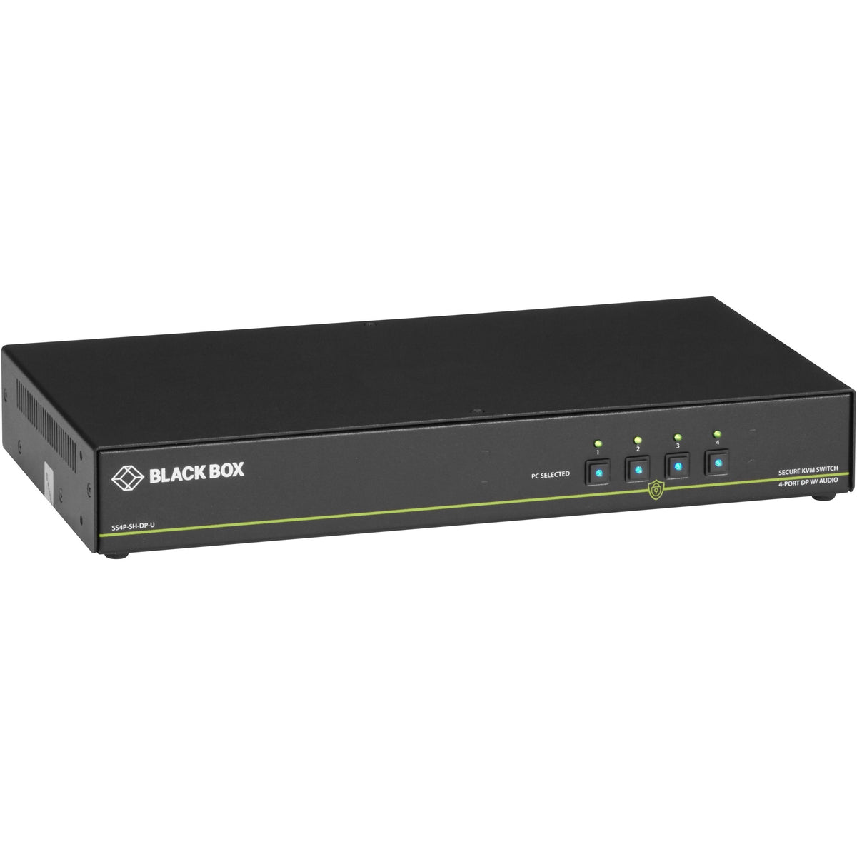 Black Box NIAP 3.0 Secure 4-Port Single-Head DisplayPort KVM Switch - SS4P-SH-DP-U