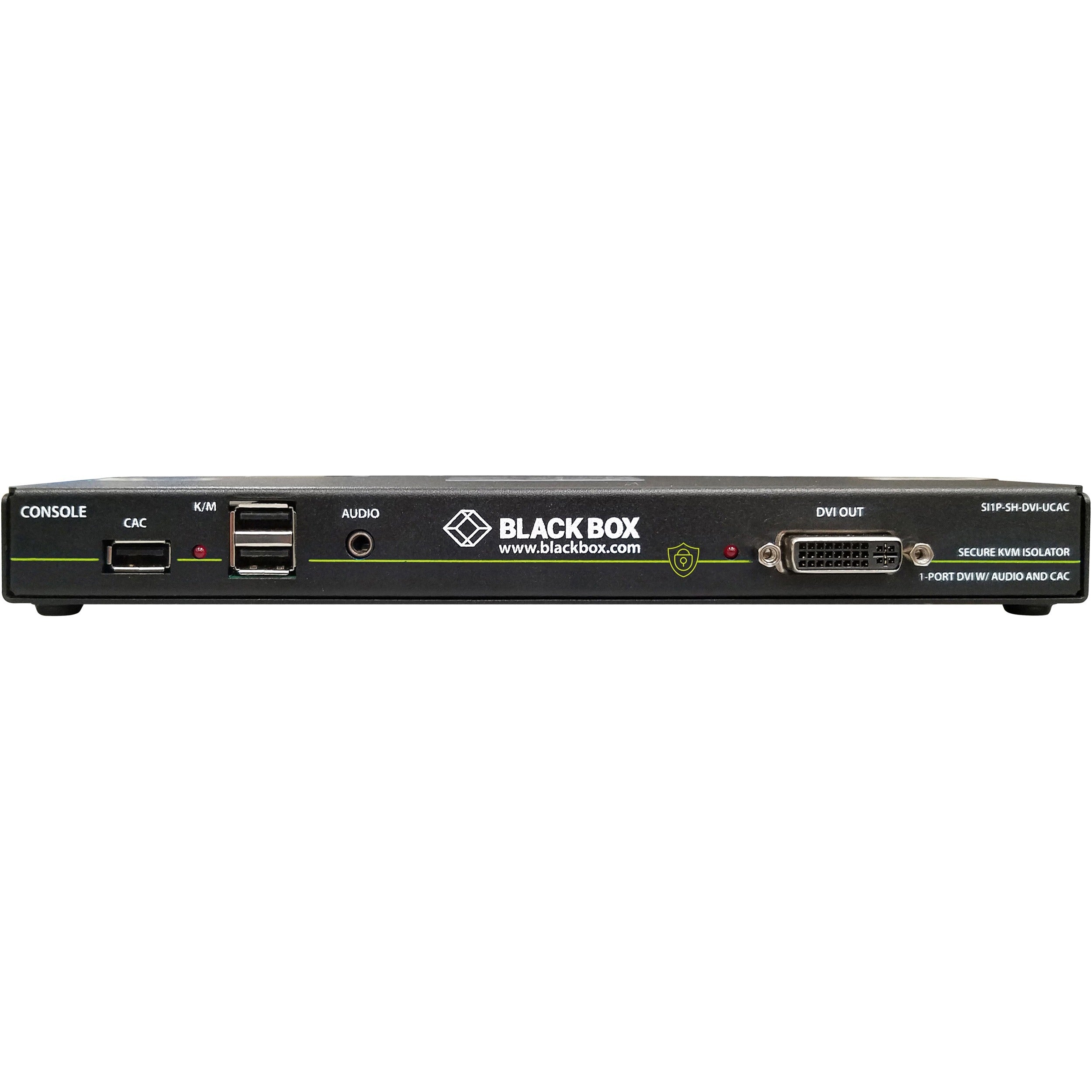 Black Box Secure NIAP 3.0 Single-Head DVI-I USB KVM Defender with CAC - SI1P-SH-DVI-UCAC