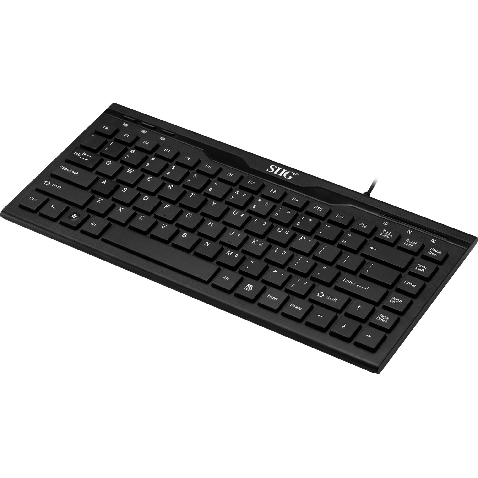 SIIG USB 87-Key Mini Keyboard - JK-US0N12-S1