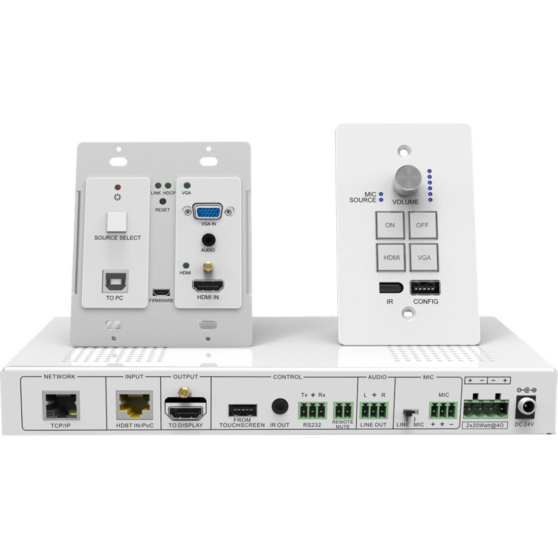 SIIG Wallplate HDMI/VGA HDBaseT Kit - CE-H23Z11-S1