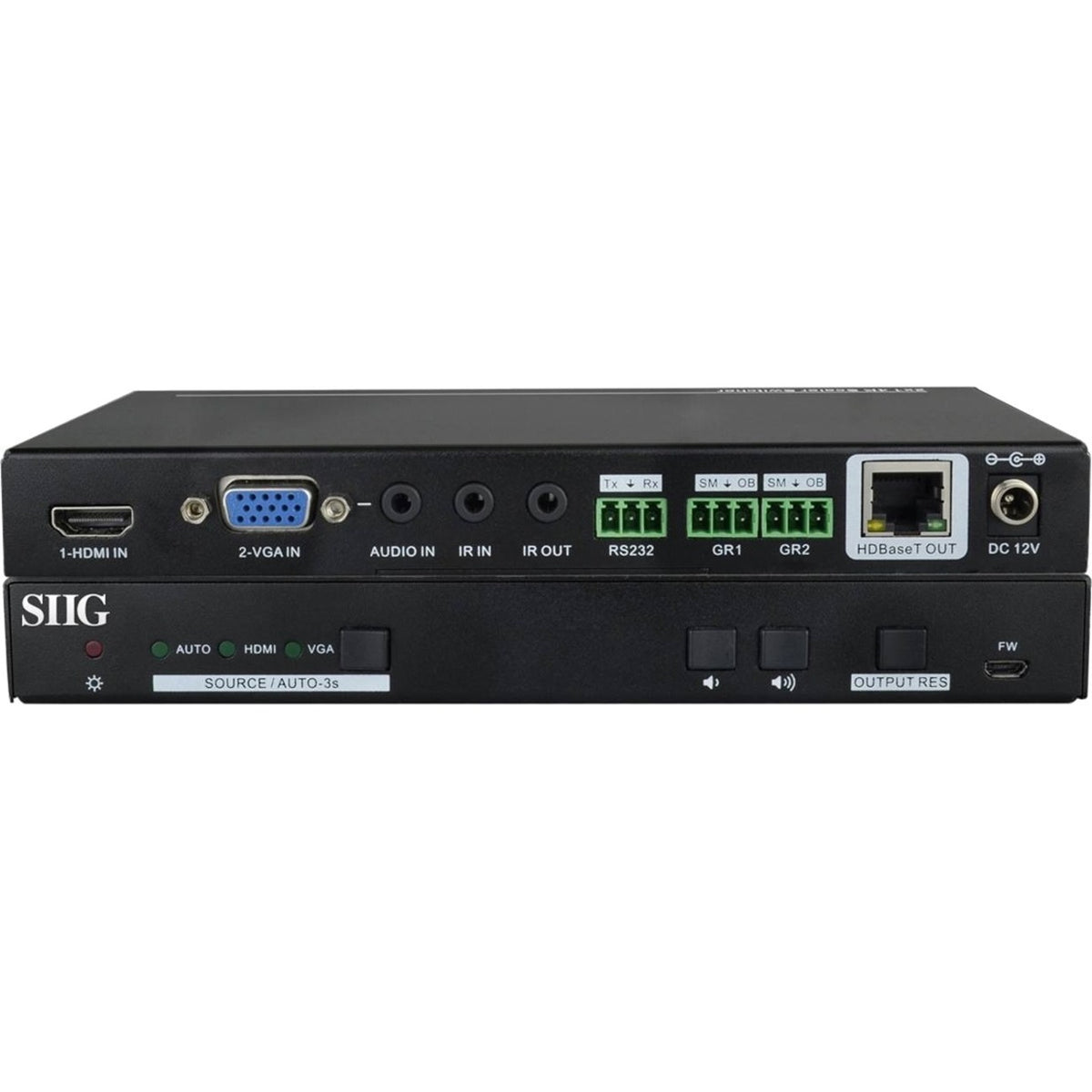 SIIG HDMI/VGA 2x1 HDBaseT 4K Scaler Switcher - CE-H24211-S1