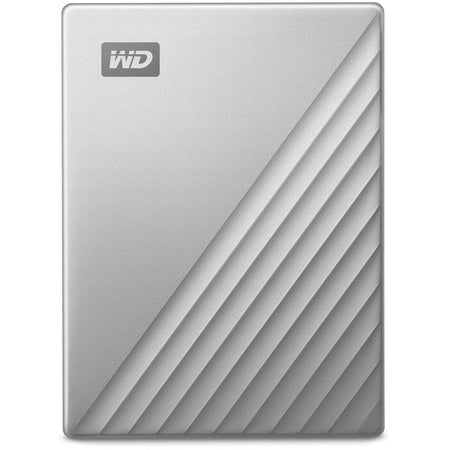 WD My Passport Ultra WDBFTM0040BSL 4 TB Portable Hard Drive - External - Silver - WDBFTM0040BSL-WESN