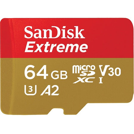 SanDisk Extreme 64 GB Class 10/UHS-I (U3) microSDXC - SDSQXA2-064G-AN6MA