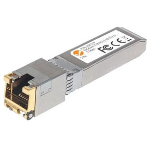 Transceiver Module, 10 Gigabit Copper SFP+, 10GBase-T (RJ45) Port, 30m, up to 10 Gbps Data-Transfer Rate with Cat6a Cabling, Ethernet, Fiber/Fibre, MSA Compliant, Equivalent to Cisco MA-SFP-10G-T, Three Year Warranty - 508179
