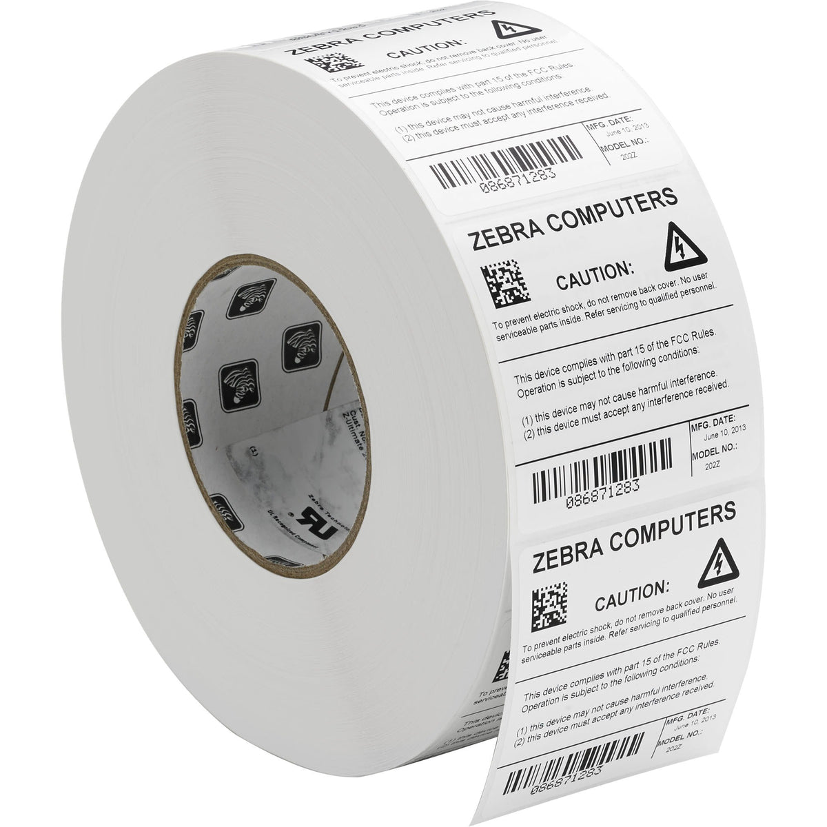 Zebra Label Polyester 4 x 2in Thermal Transfer Zebra Z-Ultimate 3000T 3 in core - 18951
