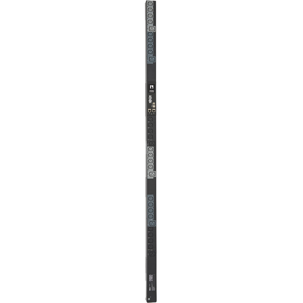 Tripp Lite by Eaton 6.7kW 200-240V 3PH Switched PDU - LX Interface, Gigabit, 30 Outlets, L21-20P Input, LCD, 1.8 m Cord, 0U 1.8 m Height, TAA - PDU3EVS6L2120