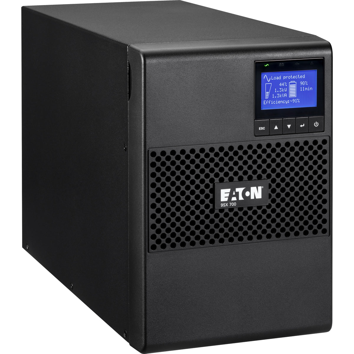 Eaton 9SX 700VA 630W 120V Online Double-Conversion UPS - 6 NEMA 5-15R Outlets, Cybersecure Network Card Option, Extended Run, Tower - Battery Backup - 9SX700