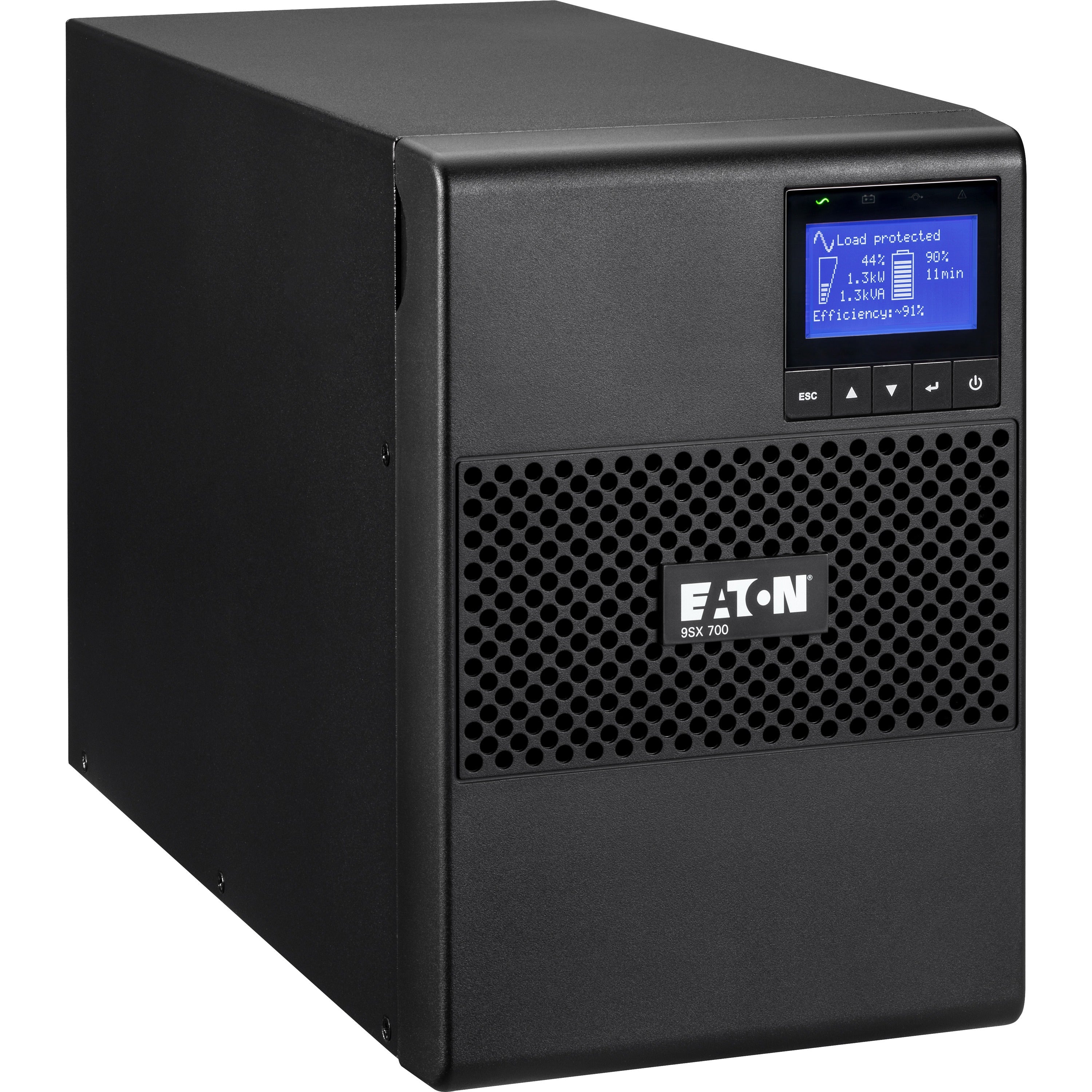 Eaton 9SX 700VA 630W 120V Online Double-Conversion UPS - 6 NEMA 5-15R Outlets, Cybersecure Network Card Option, Extended Run, Tower - 9SX700