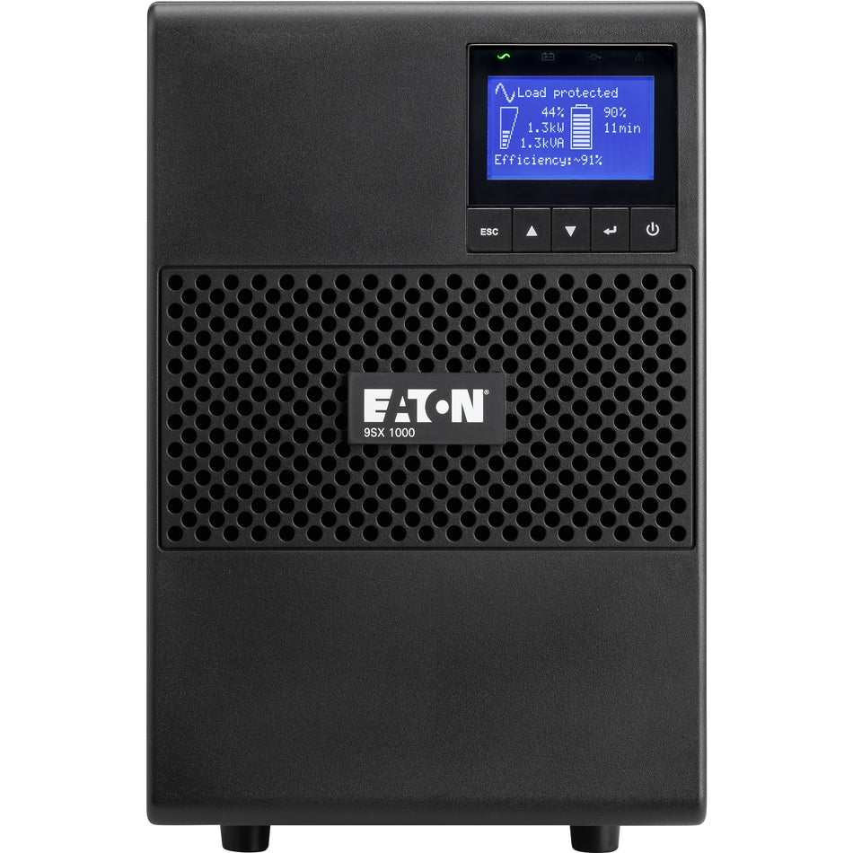 Eaton 9SX 1000VA 900W 208V Online Double-Conversion UPS - 6 C13 Outlets, Cybersecure Network Card Option, Extended Run, Tower - 9SX1000G