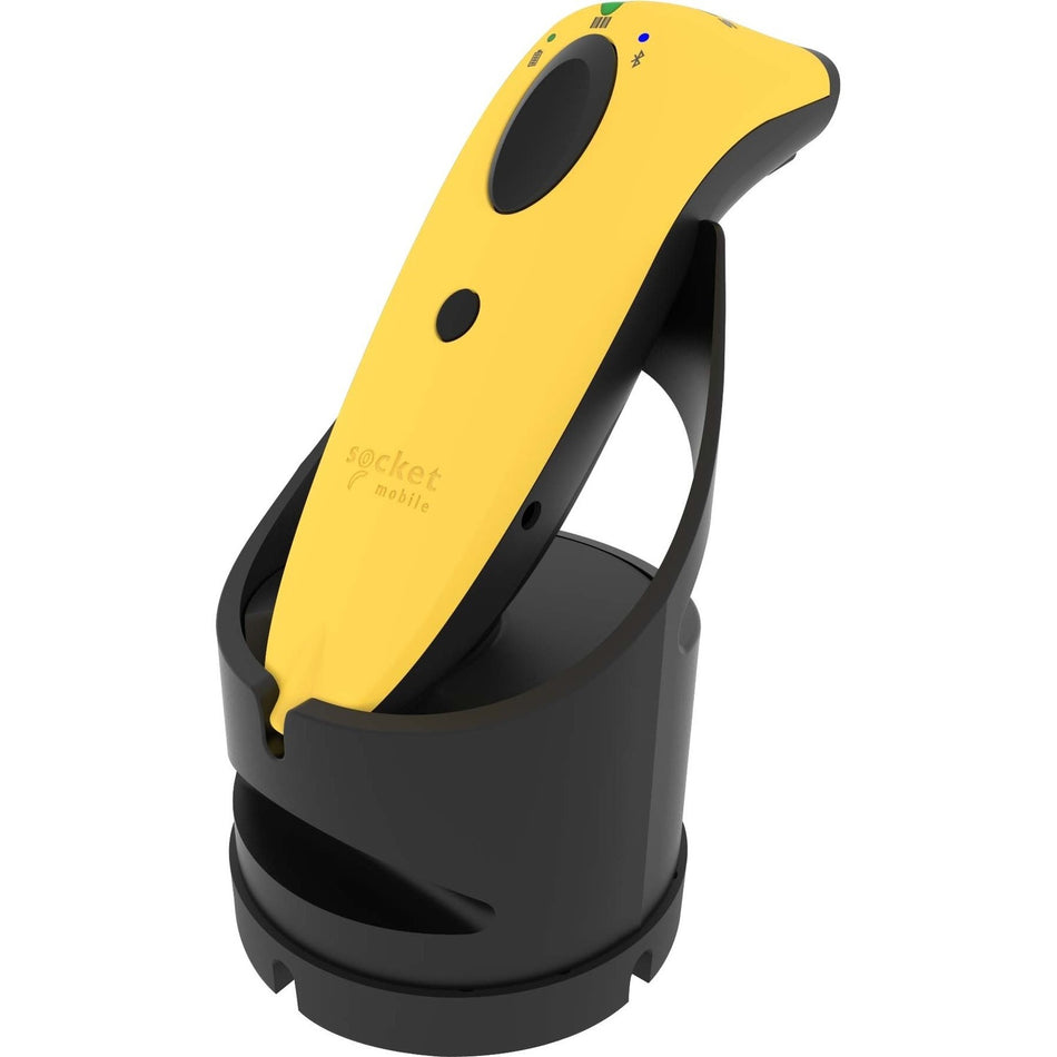 Socket Mobile SocketScan&reg; S730, Laser Barcode Scanner, Yellow & Black Charging Dock - CX3457-1925