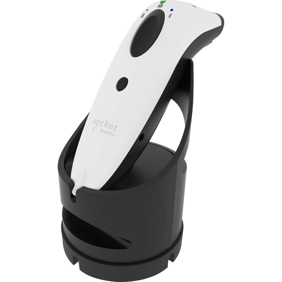 Socket Mobile SocketScan&reg; S730, Laser Barcode Scanner, White & Black Charging Dock - CX3459-1927