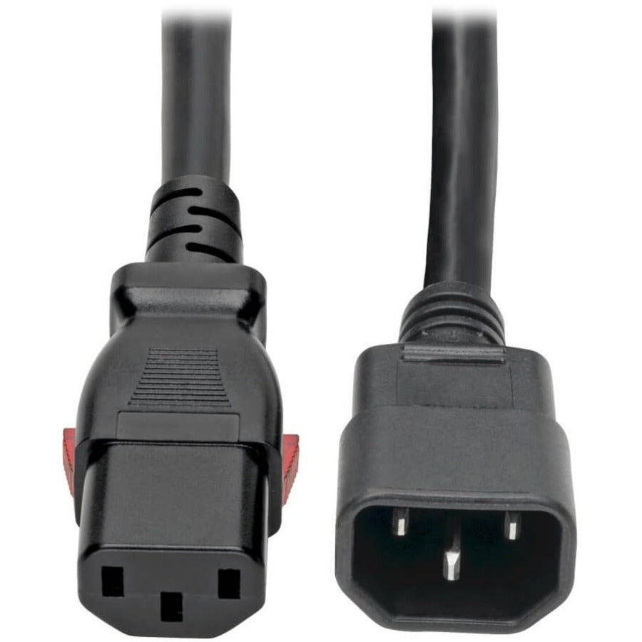Tripp Lite by Eaton Heavy-Duty PDU Power Cord Locking C13 to C14 - 15A 250V 14 AWG 10 ft. (3.05 m) - P005-L10