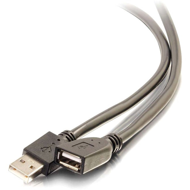 C2G 50ft USB Extension Cable - Active USB A to USB A Extension Cable - Plenum Rated - USB 2.0 - M/F - 39935