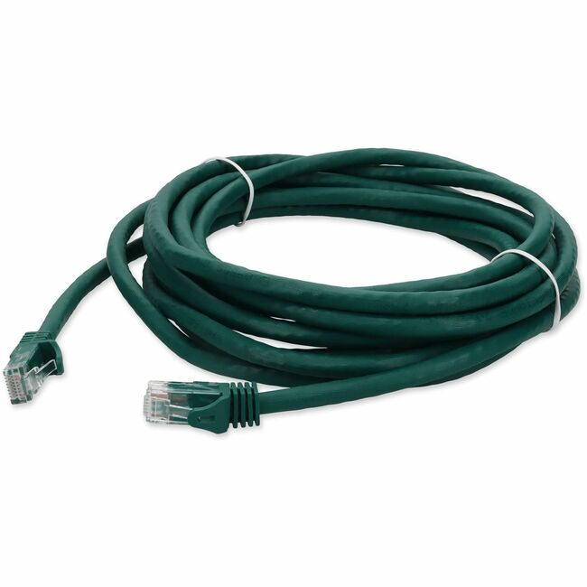 AddOn 30ft RJ-45 (Male) to RJ-45 (Male) Straight Green Cat6A UTP PVC Copper Patch Cable - ADD-30FCAT6A-GN