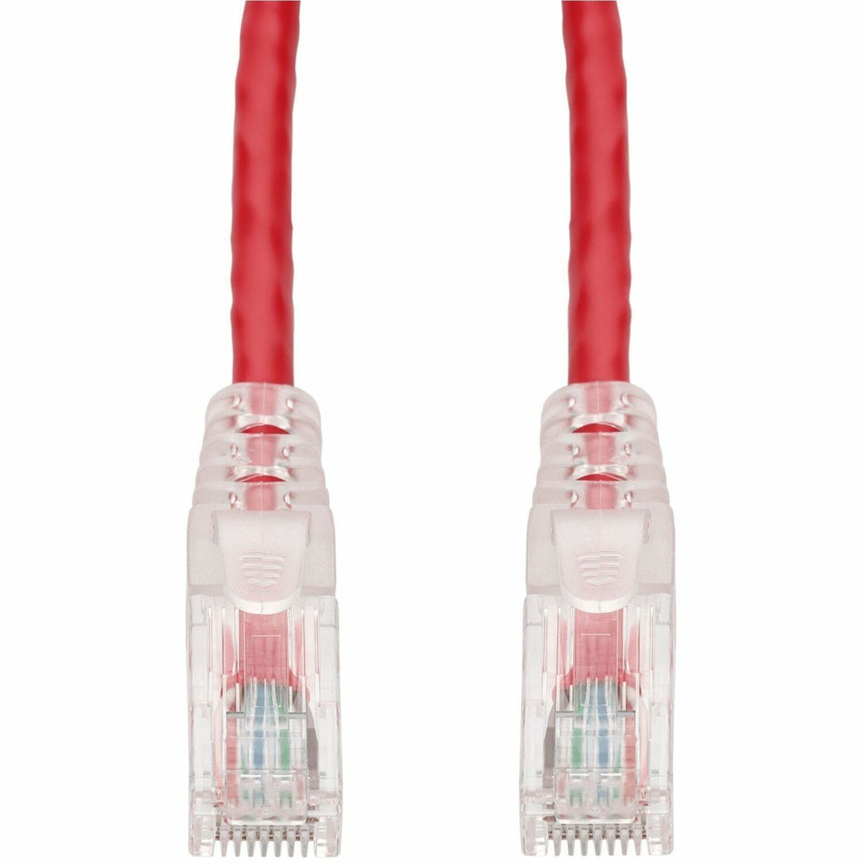 AddOn 6ft Red CAT 6 PVC Ethernet Cable Snagless Easy Clear Boot TAA RJ-45 M/M - ADD-6FCAT6-RD-TAA