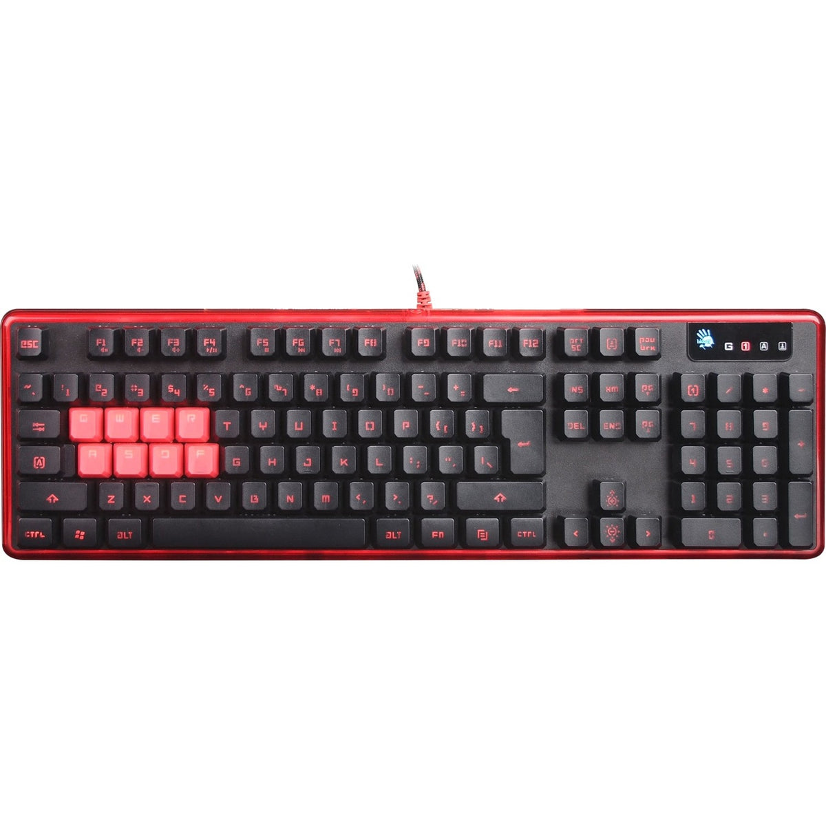 BLOODY GAMING 8 KEY MECHANICAL BACKLIT ZERO LAG GAMING KEYBOARD - B2278