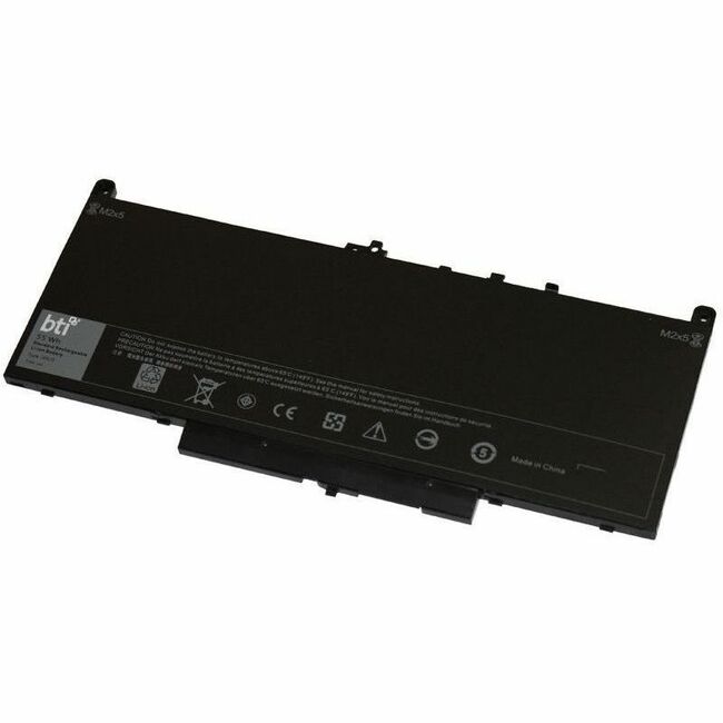 BTI J60J5-BTI 7.6V 54WHR LI-ION BATTERY 451-BBSU, 451-BBSX, 451-BBSY, 451-BBPK, J60J5, MC34Y, 1W2Y2, 242WD, GG4FM, R97YT 0MC34Y, 451-BBSU, GG4FM, R97YT, 1W2Y2, 451-BBSX, J60J5, WYWJ2, 242WD, 451-BBSY, MC34Y, 451-BBPK, 5F08V, R1V85 LATITUDE E7270, E7470 - J60J5-BTI