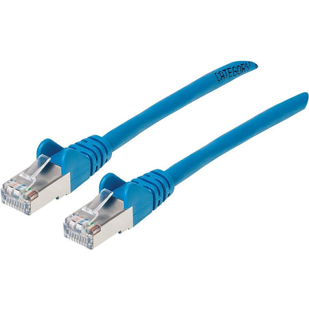 Intellinet Network Solutions Cat6a S/FTP Network Patch Cable, 7 ft (2.0 m), Blue - 741484