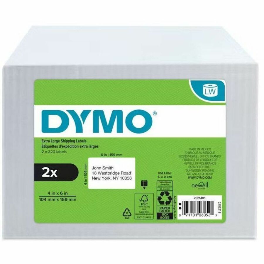Dymo LabelWriter Extra Large Shipping Labels - 2026405