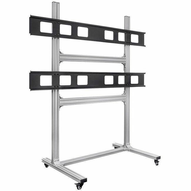 Monoprice Commercial Series 2x2 Video Wall Mount Bracket System Rolling Display Cart - 16116