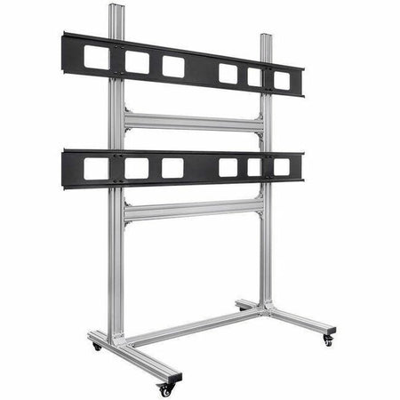 Monoprice Commercial Series 2x2 Video Wall Mount Bracket System Rolling Display Cart - 16116