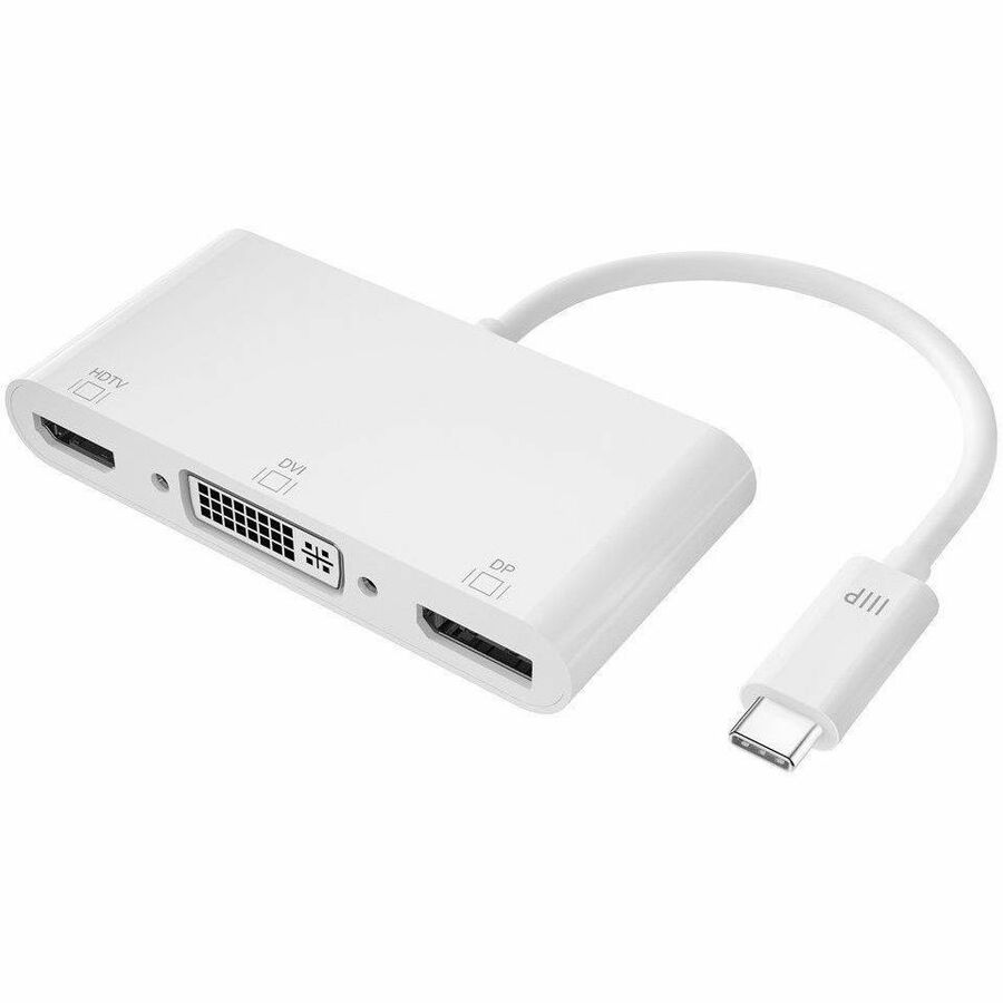 Monoprice USB-C to 4K DisplayPort HDMI and Single-Link DVI-D Passive Adapter - 27282