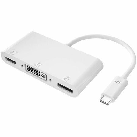 Monoprice USB-C to 4K DisplayPort HDMI and Single-Link DVI-D Passive Adapter - 27282