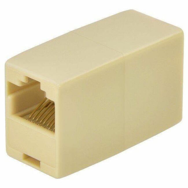 Monoprice 8P8C RJ45 Straight Inline Coupler, Beige - 7280