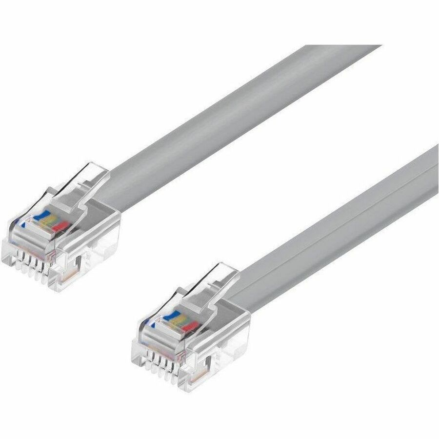 Monoprice Phone Cable, RJ12 (6P6C), Reverse for Voice - 7ft - 939