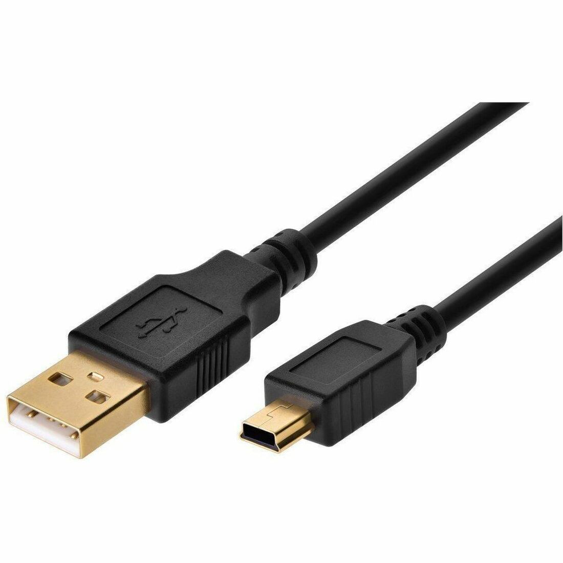Monoprice USB-A to Mini-B Cable - 5-Pin, 28/28AWG, Black, 10ft - 3897