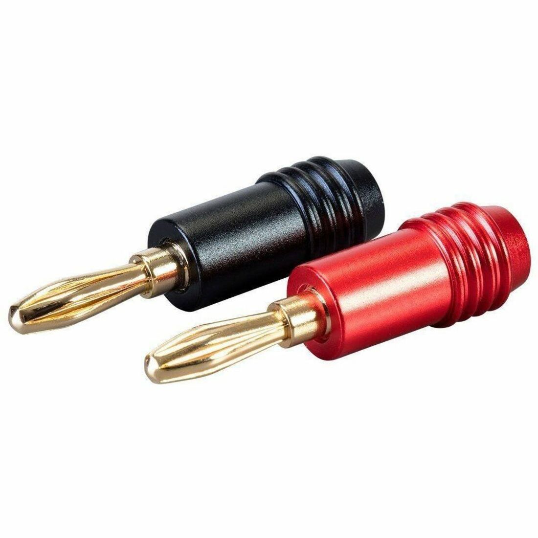 Monoprice 2 Pair Affinity Series 24k Gold Speaker Banana Plug - 21917