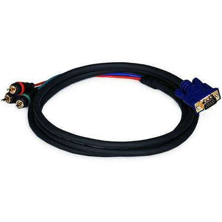 Monoprice 6ft VGA to 3 RCA Component Video Cable (HD15 - 3-RCA) - 2170