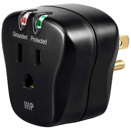 Monoprice 1 Outlet Portable Mini Surge Protector, 540 Joules, Clamping Votage 500V - 15877