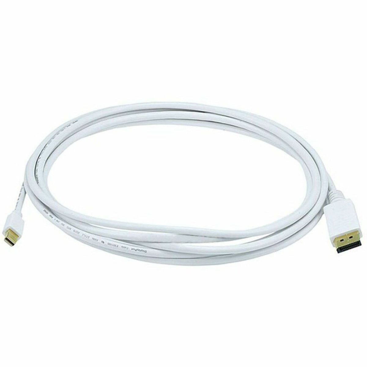 Monoprice 10ft 32AWG Mini DisplayPort to DisplayPort Cable, White - 6008